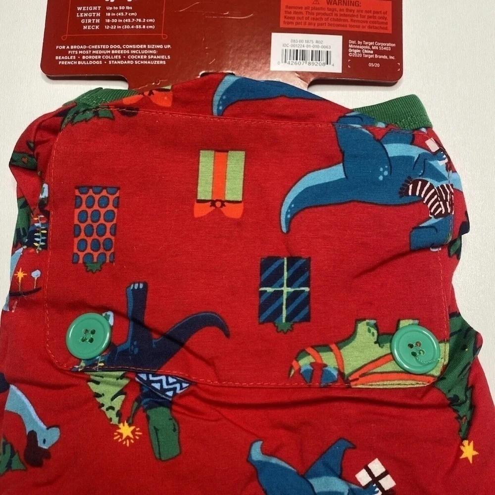 Target Wondershop Christmas Dog Pajamas Size Medium